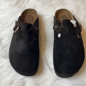 Birkenstock Boston Brown Suede